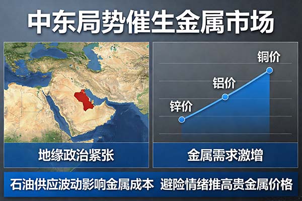 中東局勢(shì)催生金屬市場(chǎng)變局